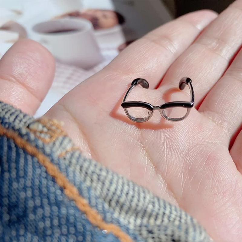 

Женское открытое кольцо, регулируемая украшенная зеркальная рамка, дизайн ювелирных изделий, подарок