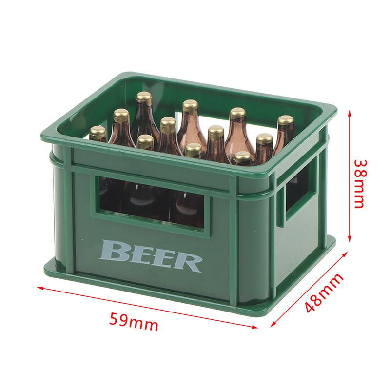 1:12 Dollhouse Mini Beer Drink Bottle Beer Box Drink Box Bar Kitchen Decor Toy