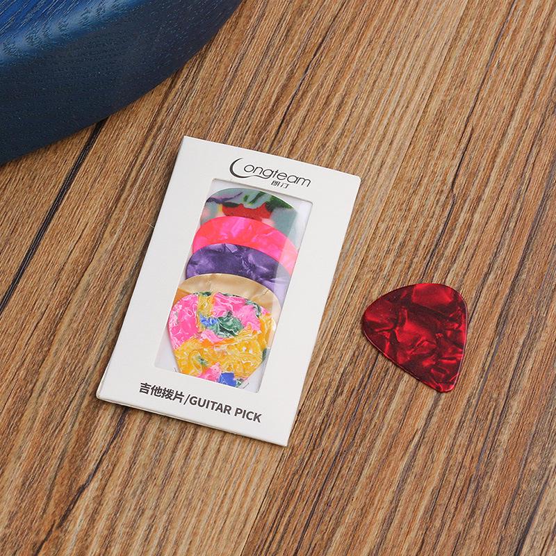 5-Piece Guitar Pick Set: 0.46mm, 0.71mm, 0.96mm Thickness for Folk and Electric Guitars