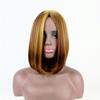Wig Women'S Short Hair European And American Fashion Short Straight Hair Bobo Head Cover Medium Collarbone Hair Dyeing Chemical Fiber Wig Cap