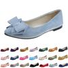 Women Bow Detail Pointed Toe Ballet Flats Slip On Low Heel Comfortable Casual Shoes for Daily Wear