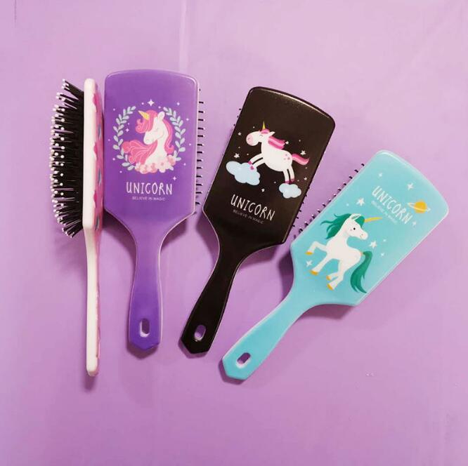 Tierische Entwirrwerkzeuge Einhorn Styling Antistatische Bürste Salonkamm Haar