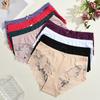 1pcs Women's High Waisted Plus Size Lace Bow Underwear, Fashionable, Breathable, Soft and Comfortable Women's Underwear, Multiple Colors