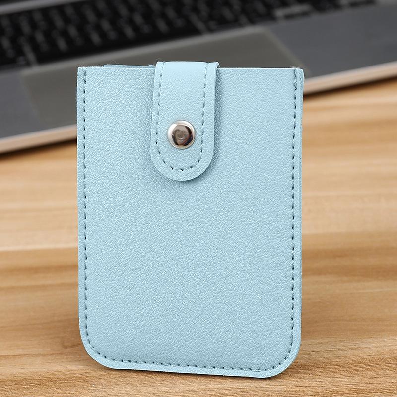 Pu Leather Credit Card Holder Bag 5Pcs Slots Men/Women Wallet Bank Leather Wallets With Money Clip Designer Cardholder