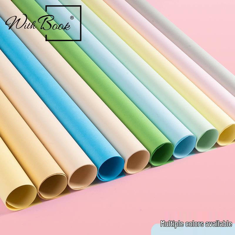 Macaron Color Series: Pearlescent Matte Candy Paper In Light Yellow, Green & Blue for Crafting