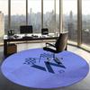 Williams Racing (1) Round Office Rug Decorative Floor Rug for Office Bedroom Living Room and Home Space