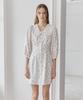 Bember Lace Collar Puff Sleeve Dress_White