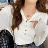 New bottoming shirt women's inner wear autumn and winter knitted sweater casual versatile soft waxy sweater top women