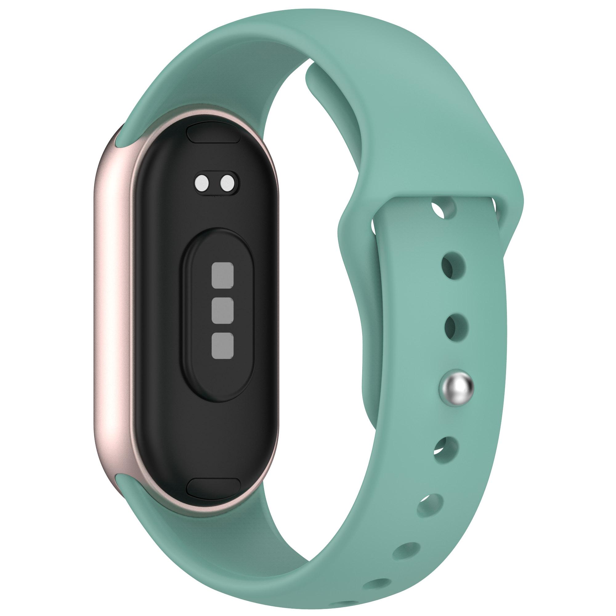 

Watch Band for Xiaomi Smart Band 10 NFC/10/9 NFC/9/8 NFC/8 Reverse Buckle Silicone Wrist Strap F