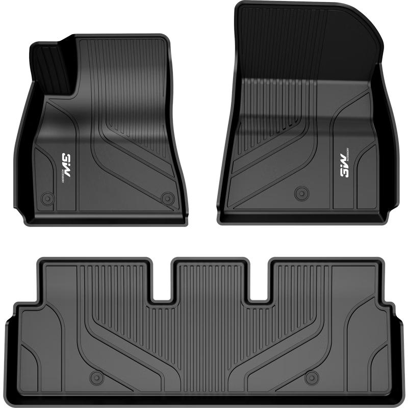 Всепогодный набор ковриков в салон и багажник 3W TPE для обновленной Tesla Model 3 Refreshed Model 3 5-Piece Basic Set