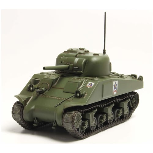 PLATZ Girls & Panzer the Movie Easy Model Tankery Series M4 Sherman 75mm Gun Model (Saunders University High School) 1/56 Scale Plastic Model GP56-3