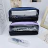 Two-Tone Transparent Large Capacity Pencil Case for Students