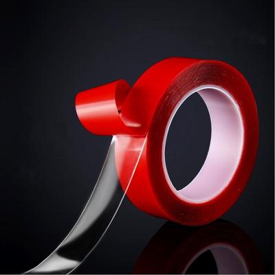 3/5/8/10/12/15/20/30/35/40/50/60mm Double Sided Adhesive Tape Acrylic Transparent No Traces Sticker LED Strip Car Fixed TabletPinstriping Tape 3