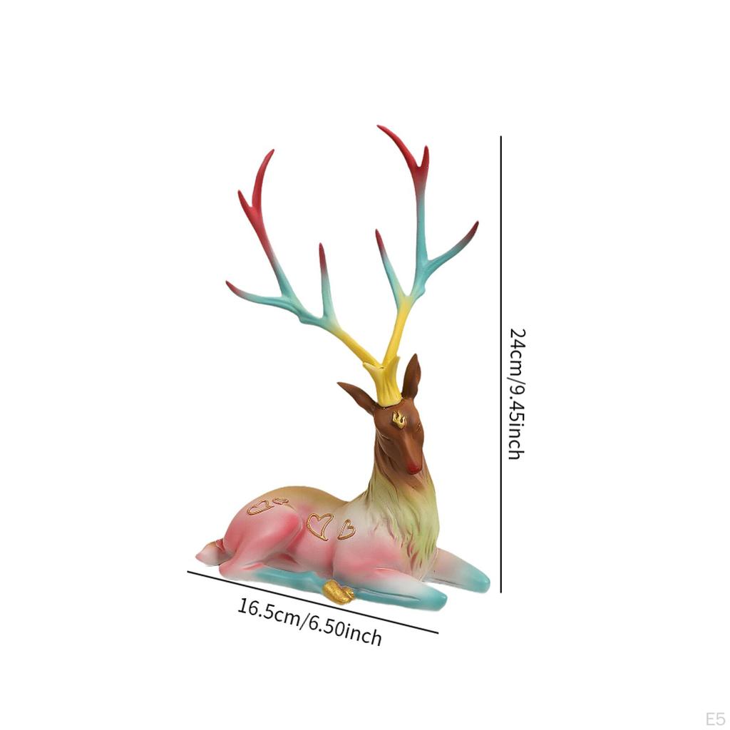 Decorative Reindeer, Deer Figurine, Elk Sculpture for Home
