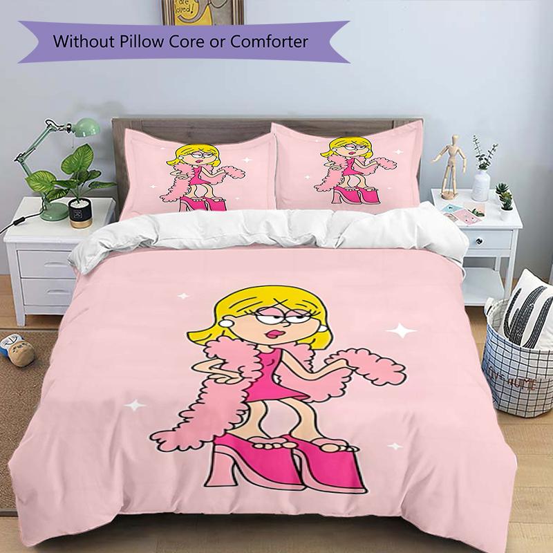 3pcs Lizzie McGuire Y Sus Locuras1 Design Cover Set - HD Printed Bedding with 1 Cover and 2 Pillowcases - Perfect for Home and Dorm Decor