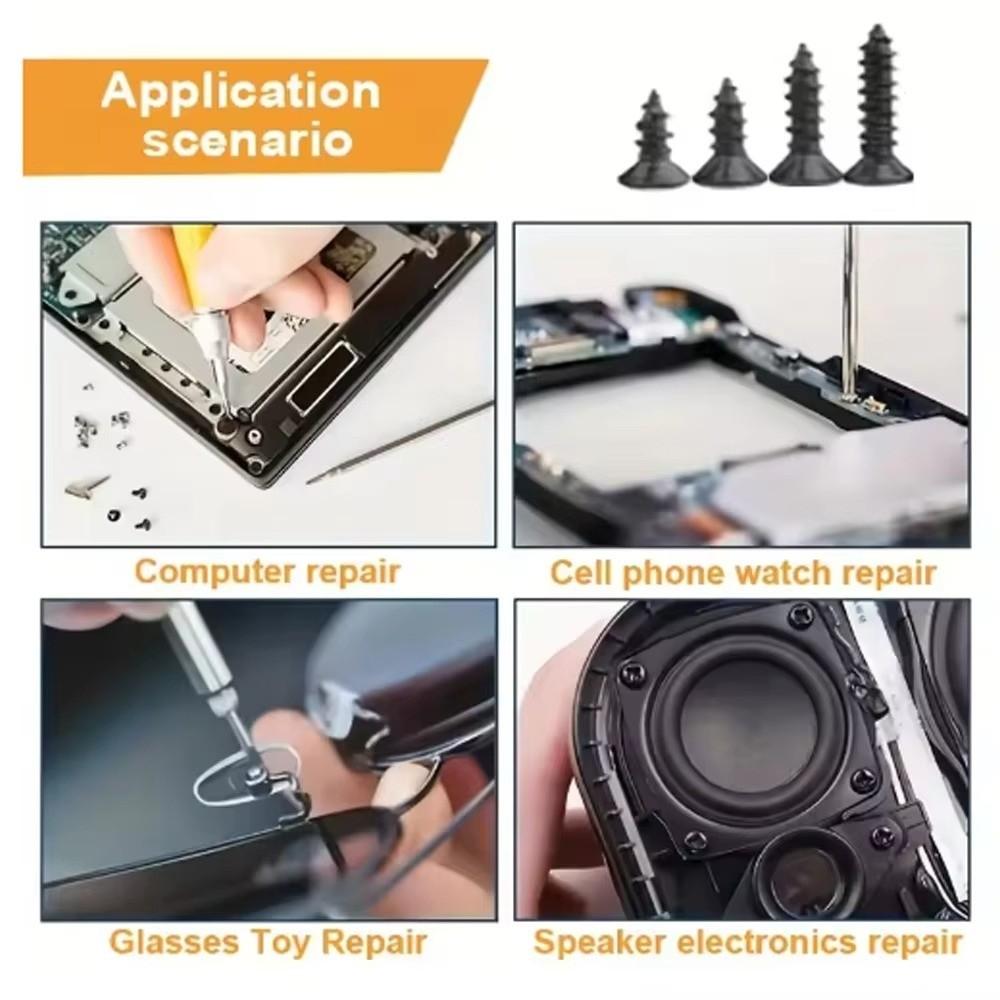 Metal Self Tapping Screw Cross Head Flat Head Screw Useful M3 Screw Kit  Hardware