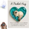 Encouragement Greeting Cat Memorial Pocket Hug Pendent Portable Small Cat Ornaments  Cat Lover
