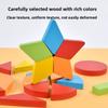 Geometric Shape Puzzle Board For Kids Early Learning Wooden Toy Educational