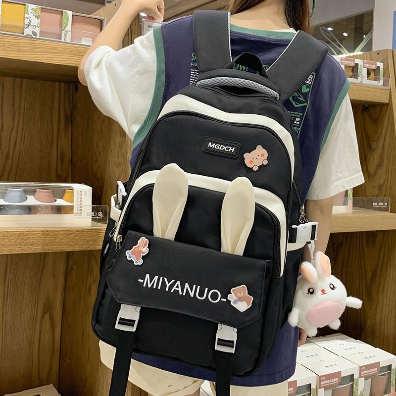 Schultasche Kinder Grundschüler Mädchen Hasenohren Rucksack Mittelschüler Oberstufenschüler Studenten Rucksack