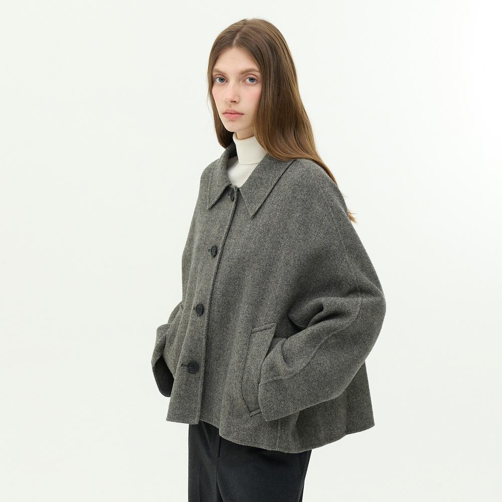 EBM Handmade 100% Wool Herringbone Jacket Empahhj010