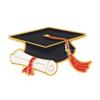 Graduation Cap Metal Pin Bouquet and Books Enamel Lapel Pin for Graduation Ceremony Accessories Decoration