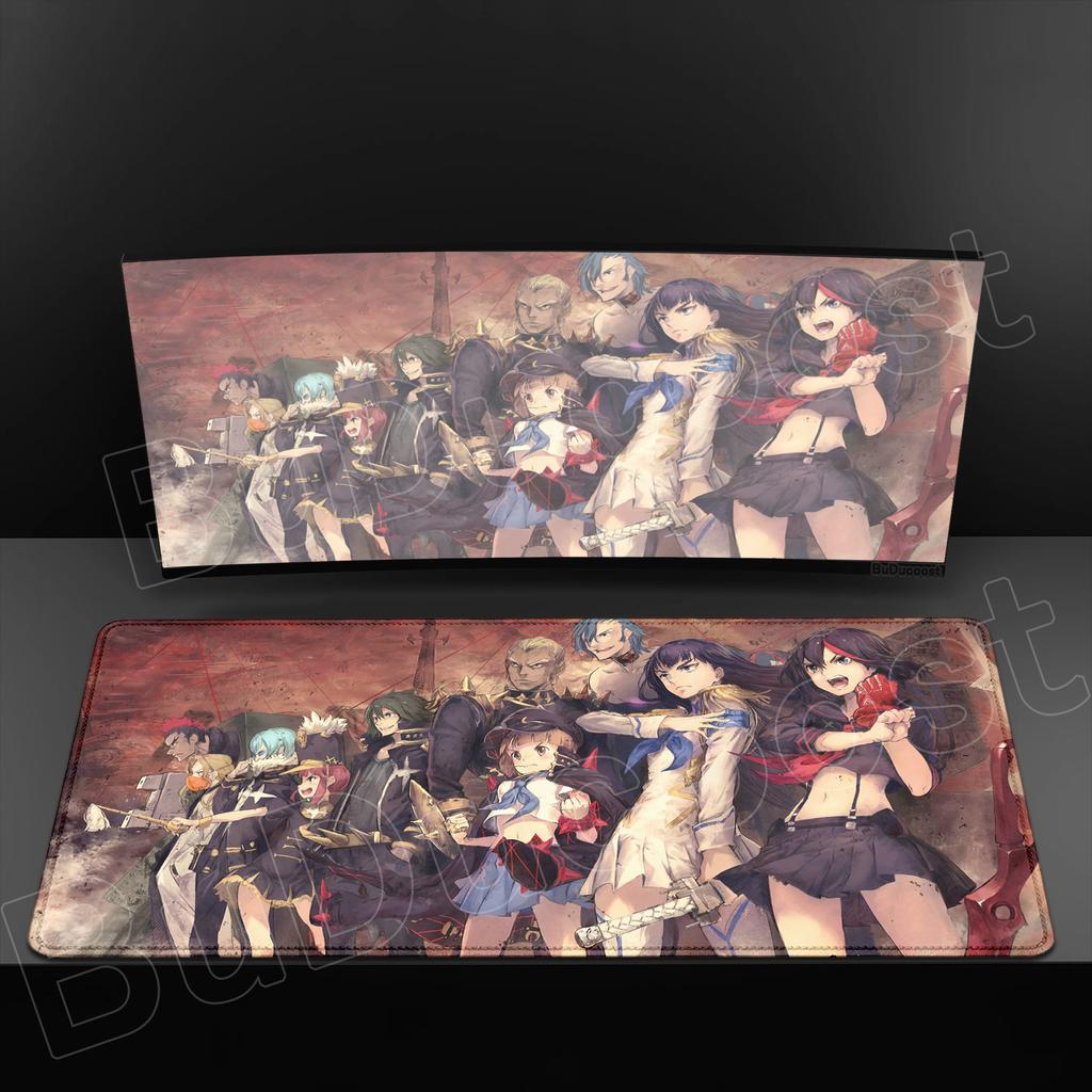 New Anime Kill La Kill Desk Mouse Pad Cute Matoi Ryuuko HD Desk Pad Anti Slip Rubber Gaming Keyboard Mat Large XXL Game Mousepad
