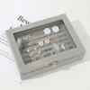 1PC Jewelry Storage Box Wholesale Home Jewelry Display Box With Covered Necklace Ring Jewelry Organizer