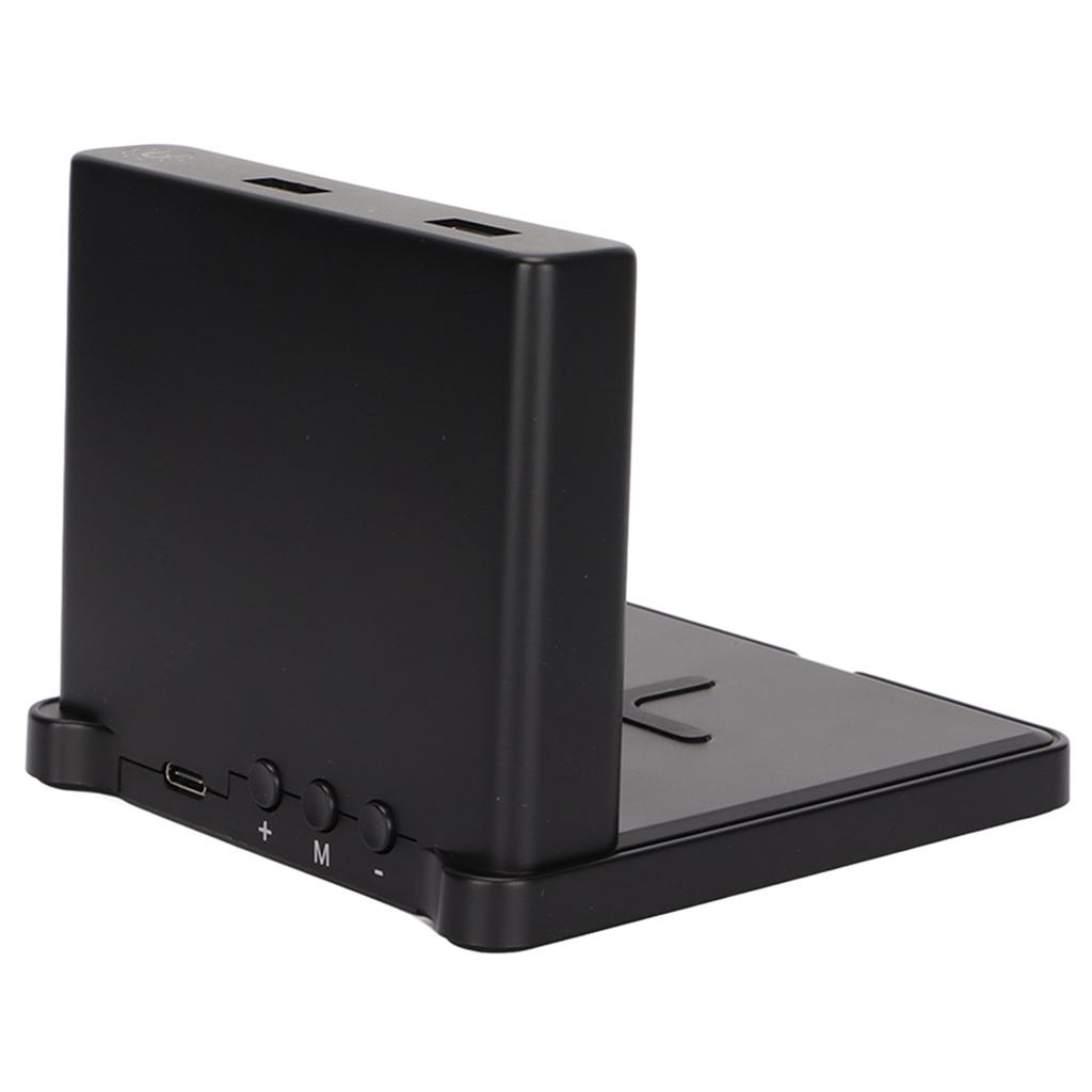 Phone Digital Clock   3 in 1 Type C Wireless Charging Alarm Clock with Snooze Button for Tablet   Fan