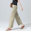 Name Platinum Nine-point Wide-leg Pants Women's Summer Thin Pants Non-ironing and Anti-wrinkle Straight-leg Pants High Waist and Thin Zhengzhou