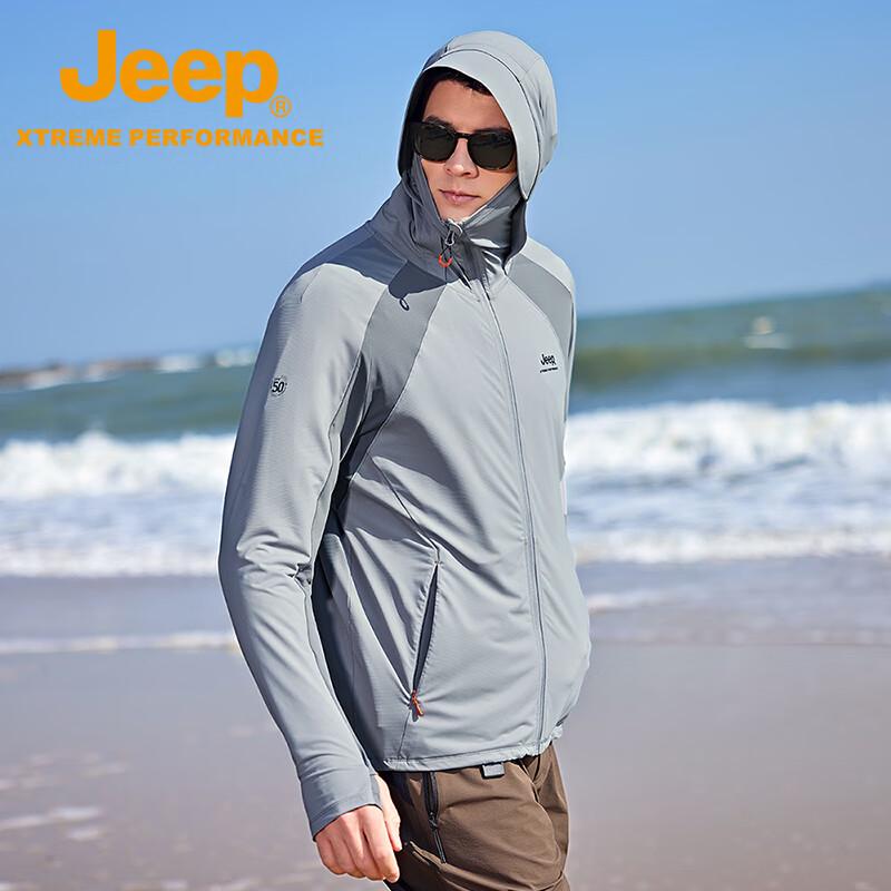 JEEP Men s Summer Breathable Hooded Outdoor Jacket XL