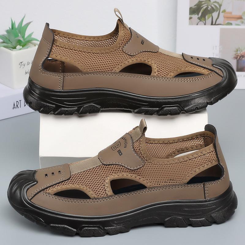 

Sandals Men s Shoes Breathable Casual Shoes Hollowed-out Shoes Dad Shoes Single Shoes 46 чорний
