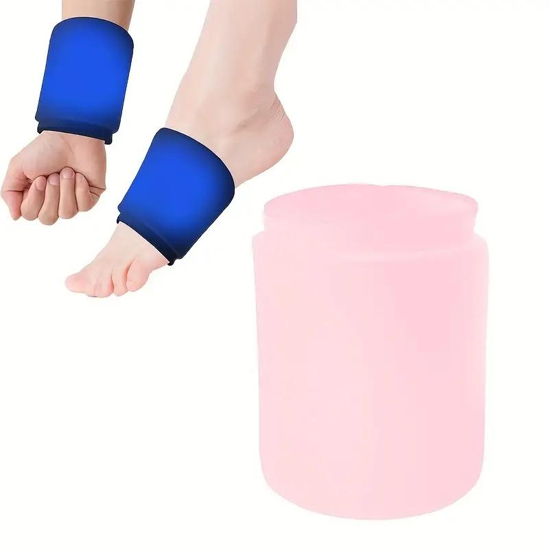 

1 шт. Наручный ледяной компресс, Гелевый пакет со льдом, Горяче-холодный компресс, Наручный ледяной компресс - Многоразовый и разглаживающий розовый