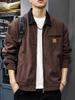 Men's Retro Heavyweight Washed Detroit Jacket: Autumn/Winter Loose Fit Trendy Ruffian Cool Style.