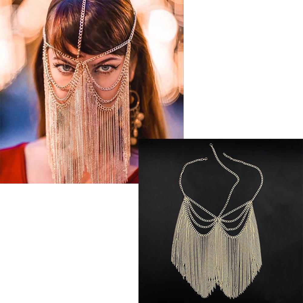 Стразы кисточки вуаль маски полное лицо женские цепи маска маскарад танцевальная вечеринка представление сексуальные аксессуары для лица ювелирные изделия