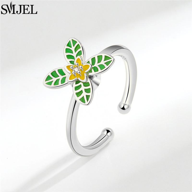 Etnisk Mote Tusenfryd Blomst Angstring Justerbar Dame Jenter Bekymring Stresslindring Smykker Spinnende Fidget-ringer Festgaver