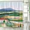 Travel Shower Curtains Bathroom Curtain for Quarto Folding Partition Accessories Bath Bedrooms Houses Rooms Waterproof the Home