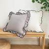 BUYNOW 1PC French ruffled skirt pillowcase without pillow core, living room sofa and bedroom cushion fabric decoration