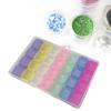 Nail Storage Box 28 Grid Eco Friendly Durable Transparent PP Separate Lid Nail Tip Box for Bead Earrings Jewelry