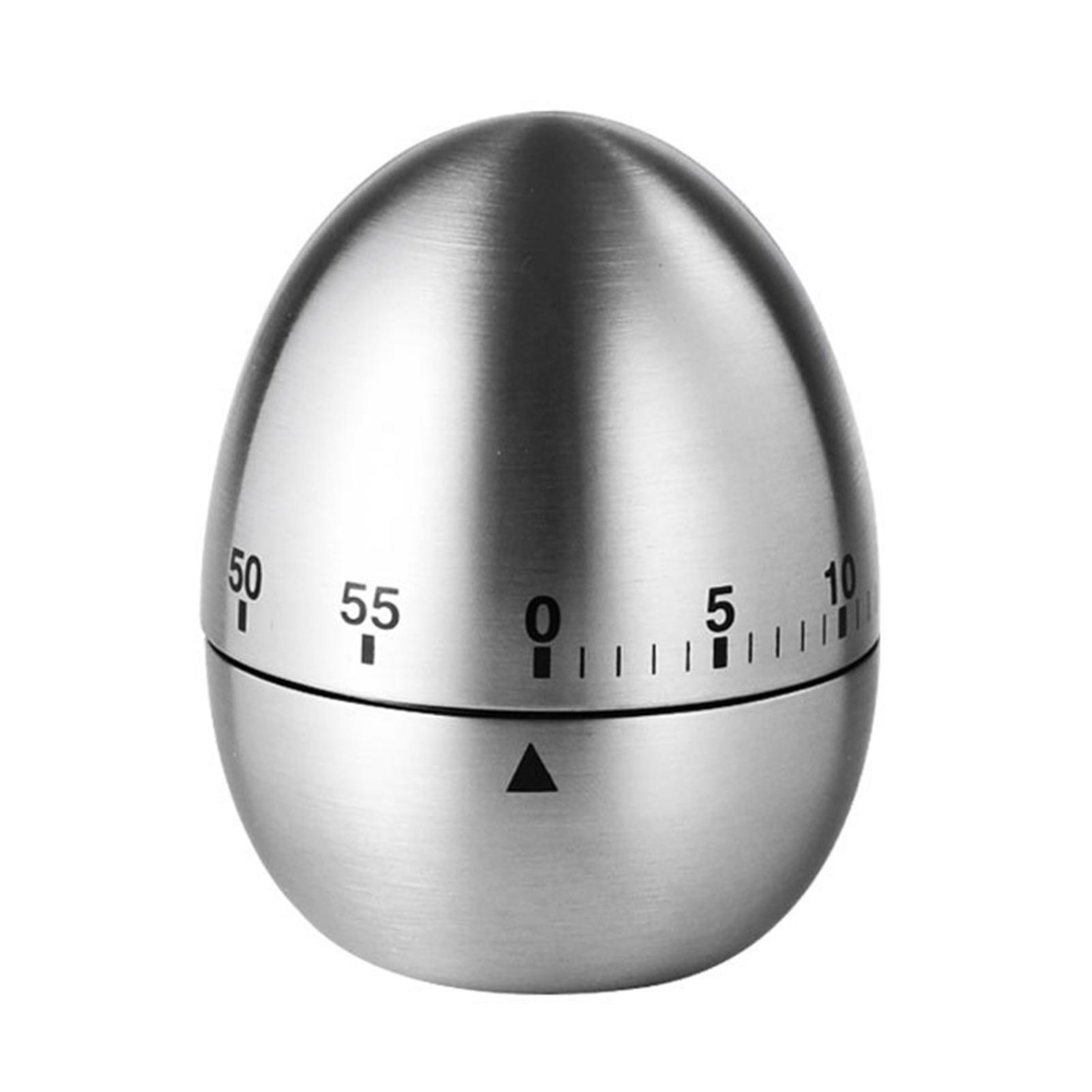 Stainless Steel Egg/Apples Shape Mechanical Timer Portable Time Management Tool For Home Kitchen Study