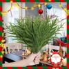 5/10Pcs Green Artifical Branch Christmas Tree Decoration Ornaments Fake Plant For Home Decor New Year Party Supplies Accessories