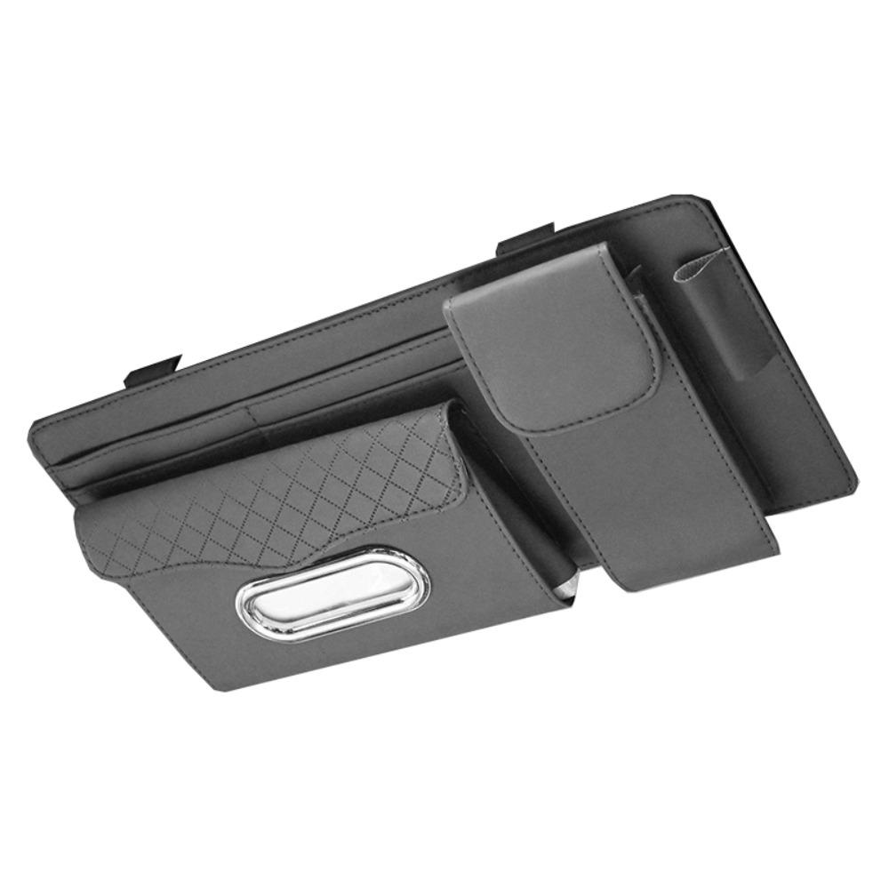 Multi-functional Car Sun Visor Organizer Hanging Car Glasses Clip Car Tissue Box Truck
