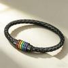 Minimalistisches Lederarmband für Herren 3 Farben erhältlich Hautfreundlich Ohne Verformung Sportlich Kühl Reiten Handgelenkzubehör