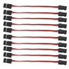 10PCS 3 Pin Servo Extension Cable Model Car Servo Driver Connection Line Brass Inner Core