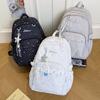 School bag new INS style star backpack, cute large-capacity backpack for girls, middle and high school students, casual travel backpack