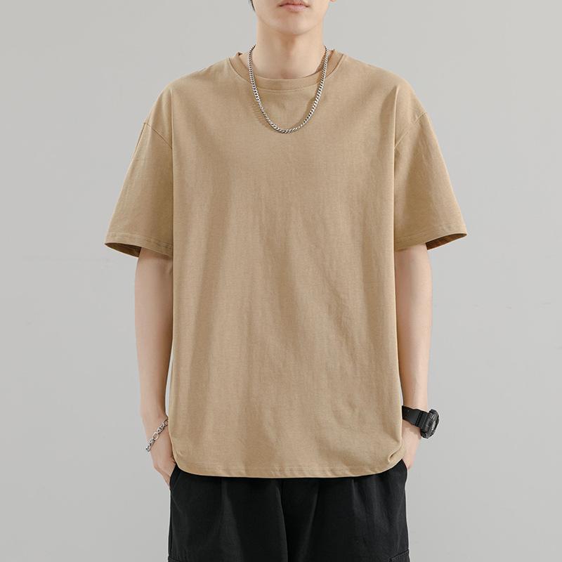 Men Oversized Short Sleeve T Shirt Casual Loose Fit Basic Summer Top