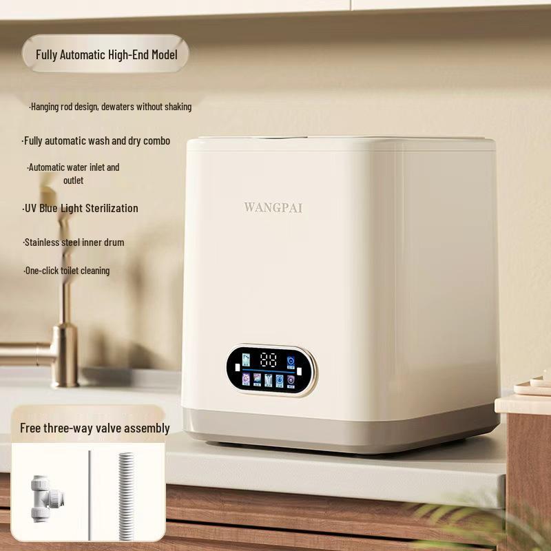 Lavasciuga Compatta Completamente Automatica ad Alta Temperatura per Biancheria Intima, Slip e Calzini
