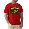 Laufender Mann Airwalk Schuhe Skateboard Design Classic TShirt Graphics Oversizeds Black T Shirts for Men