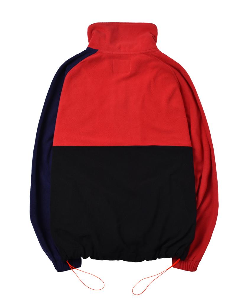 Emotion Planet Collar Polar Fleece Anorak (Red)