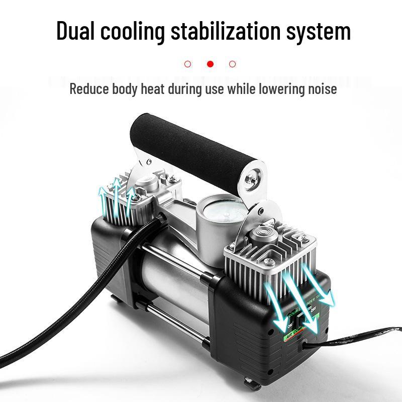 Portable High-Power 12V Car Air Pump with Fast Charging