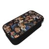 Large Capacity Pencil Pouch Dylan Obrien Actor Office Supplies Double Layer Pencil Case Stationery Women Makeup Bag Amazing Gift